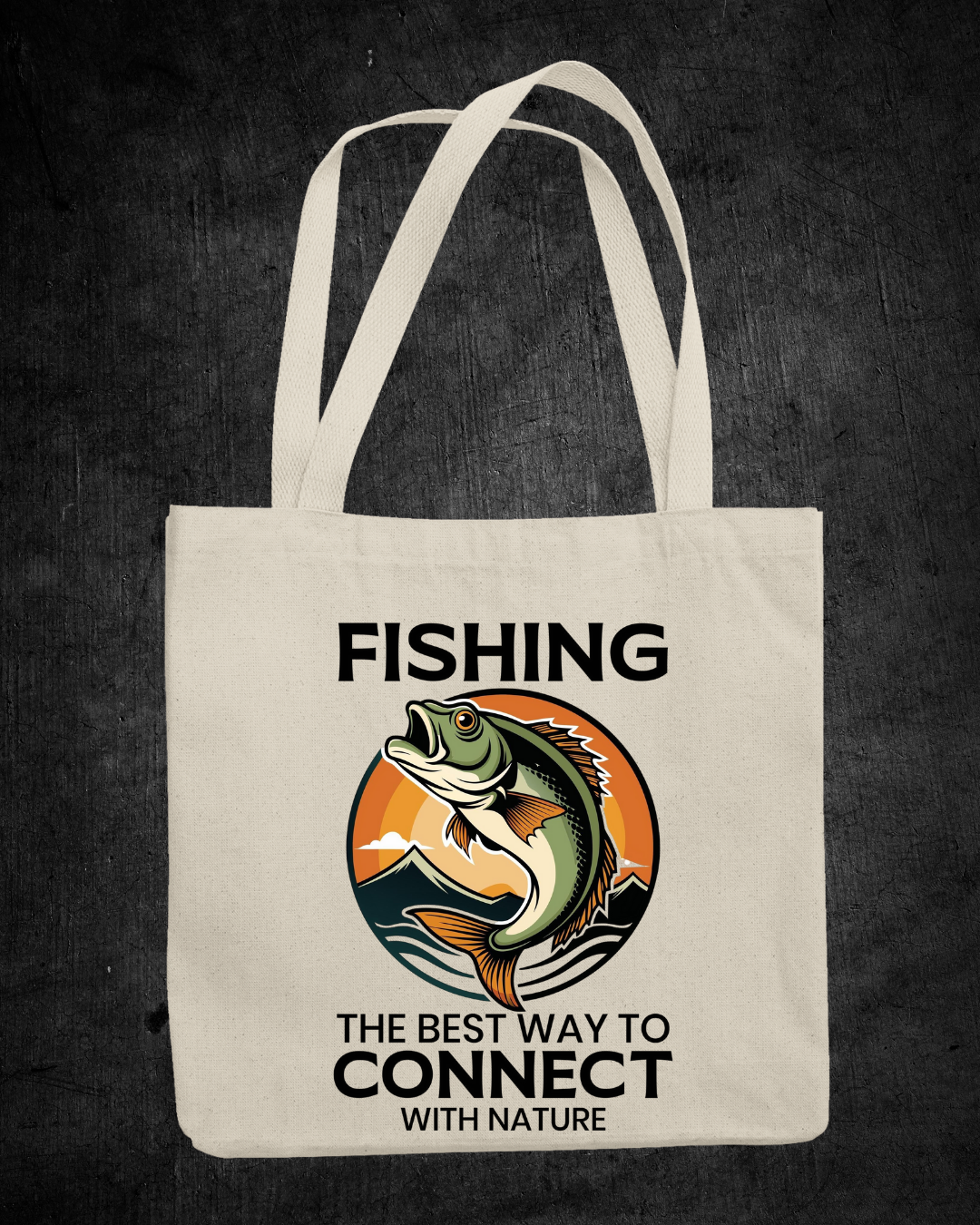 Fishing Crewneck Sweatshirt, "Fishing: The Best Way to Connect" Graphic, Outdoor Angler Pullover, Funny Fishing Shirt, Fisherman Gift Tee