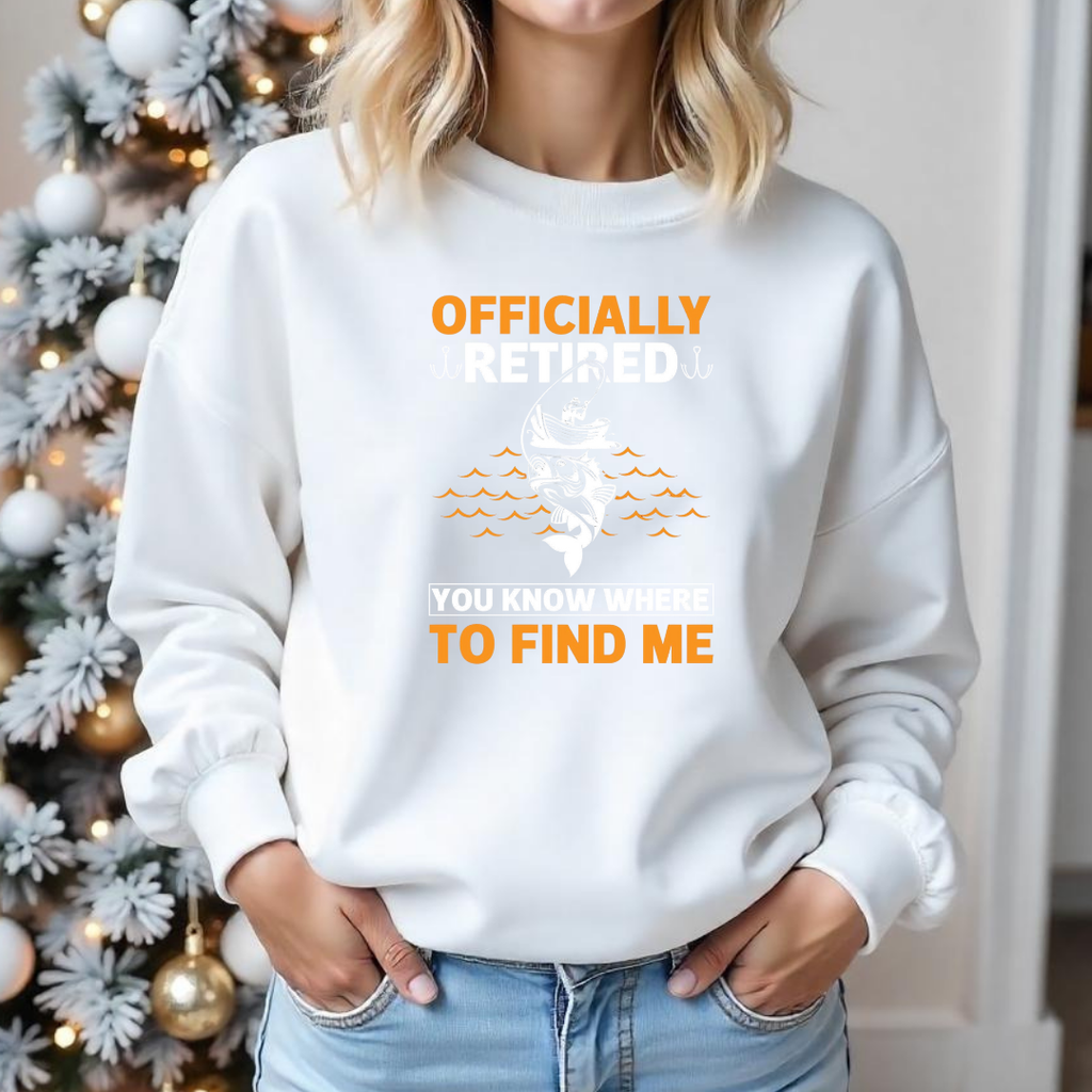 Crewneck Sweatshirt, "Officially To Find Me" Minimal Graphic, Simple Unisex Pullover, Casual Everyday Shirt, Cozy Modern Tee, Gift Apparel