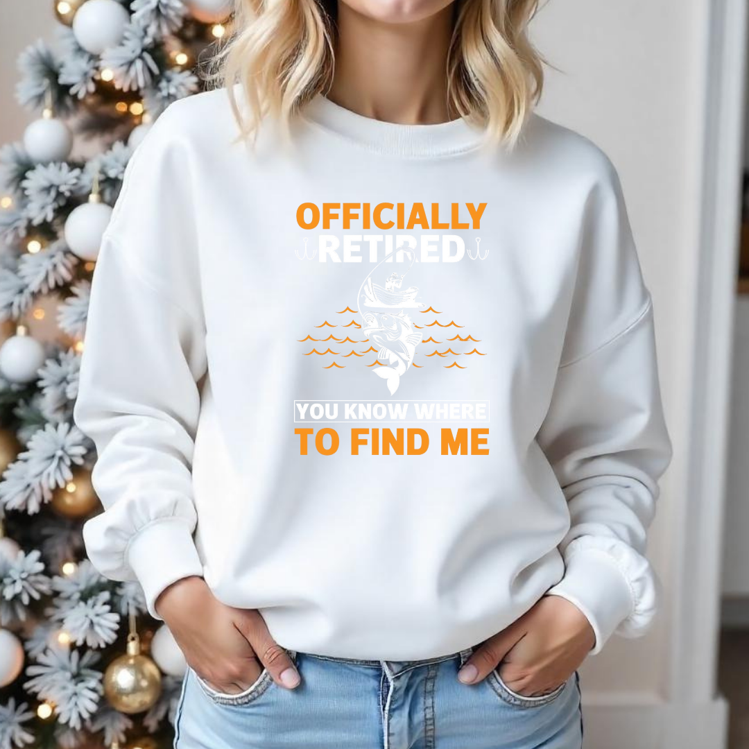 Crewneck Sweatshirt, "Officially To Find Me" Minimal Graphic, Simple Unisex Pullover, Casual Everyday Shirt, Cozy Modern Tee, Gift Apparel