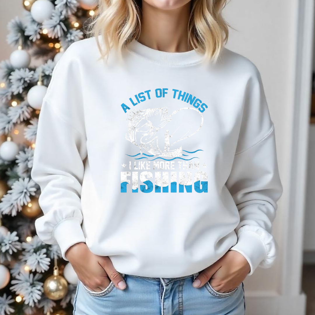 Crewneck Sweatshirt, "A List of Things I’m Failing" Blue Graphic, Funny Graphic Pullover, Casual Unisex Shirt, Cozy Everyday Sweatshirt Tee