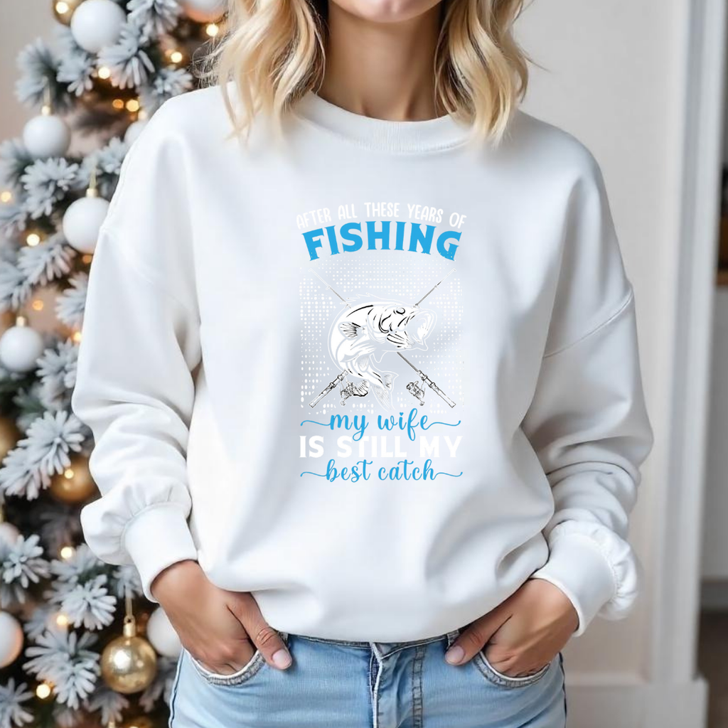 Fishing Crewneck Sweatshirt, "Fishing Is My Only Bad Habit" Graphic, Funny Angler Pullover, Outdoor Adventure Shirt, Fisherman Gift Tee
