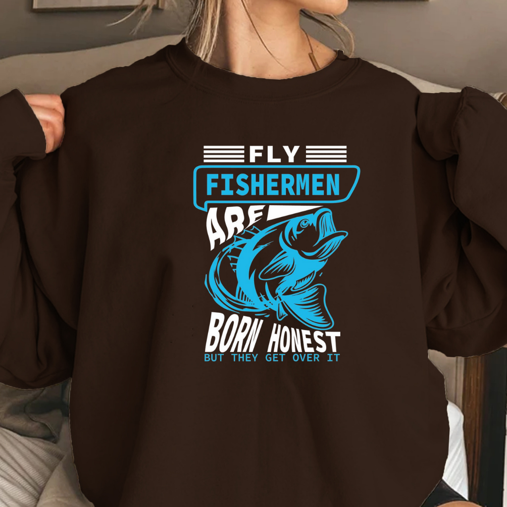 Fishermen Bass Crewneck Sweatshirt, Vintage Blue Fishing Graphic, Retro Angler Pullover, Outdoor Adventure Shirt, Fisherman Gift Tee
