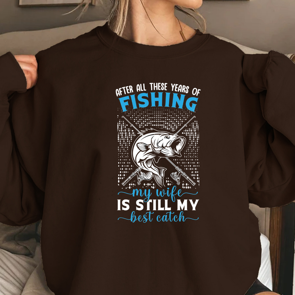 Fishing Crewneck Sweatshirt, "Fishing Is My Only Bad Habit" Graphic, Funny Angler Pullover, Outdoor Adventure Shirt, Fisherman Gift Tee