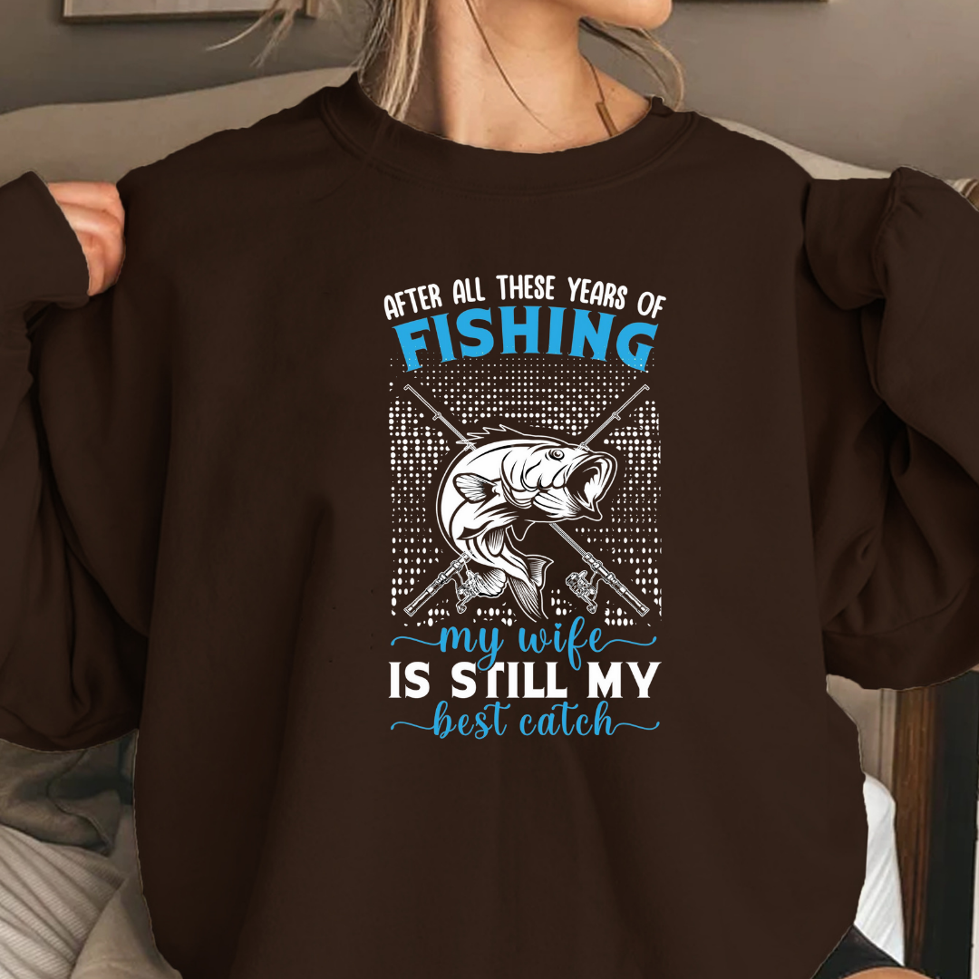 Fishing Crewneck Sweatshirt, "Fishing Is My Only Bad Habit" Graphic, Funny Angler Pullover, Outdoor Adventure Shirt, Fisherman Gift Tee