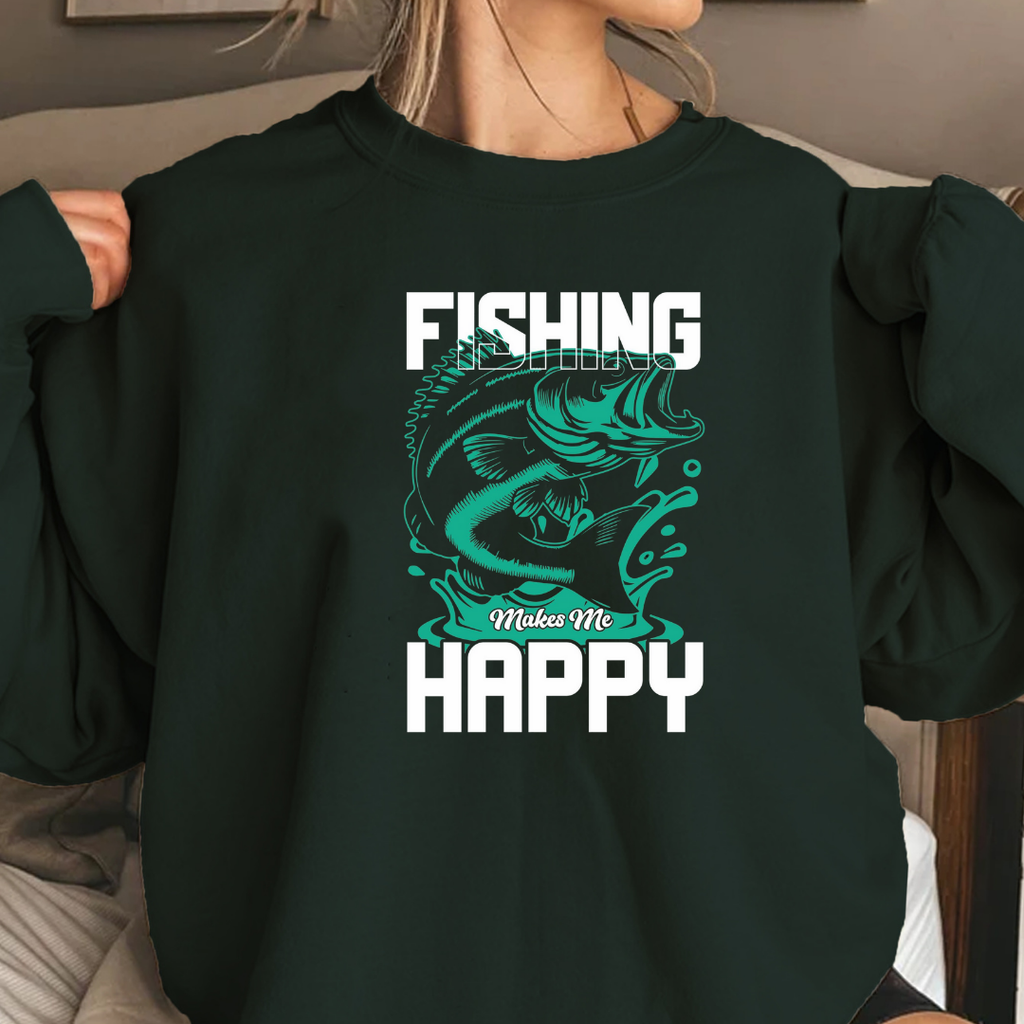 Fishing Bass Crewneck Sweatshirt, Retro Angler Graphic, Vintage Fish Pullover, Outdoor Adventure Shirt, Fisherman Gift, Casual Angler Tee