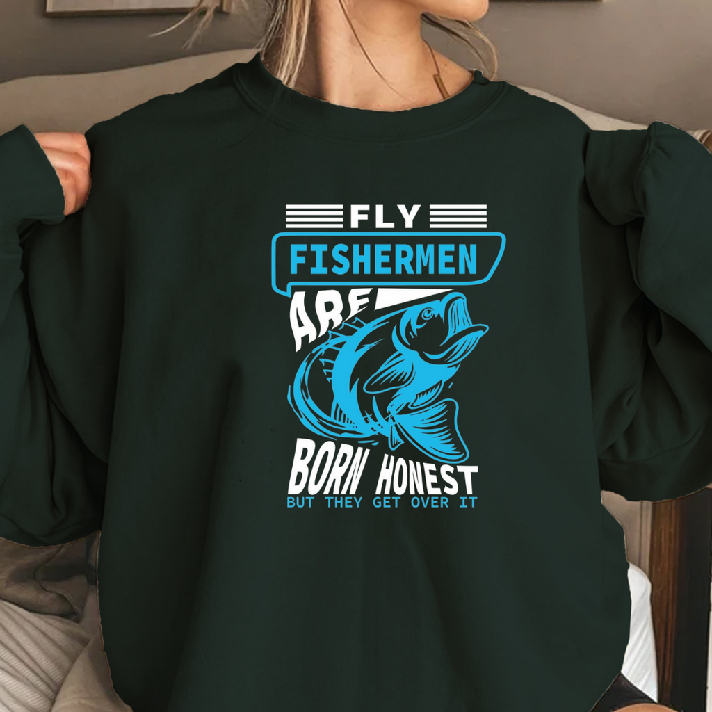 Fishermen Bass Crewneck Sweatshirt, Vintage Blue Fishing Graphic, Retro Angler Pullover, Outdoor Adventure Shirt, Fisherman Gift Tee