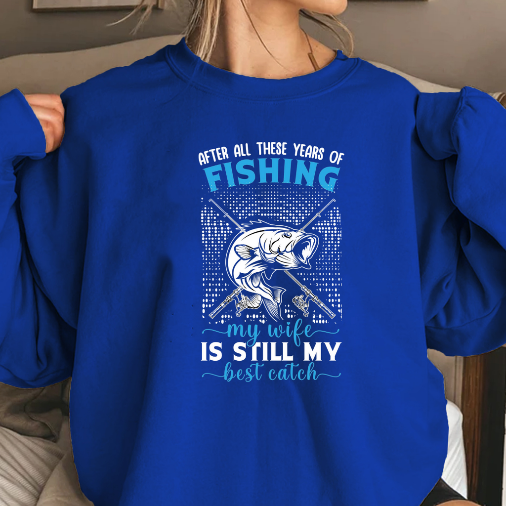 Fishing Crewneck Sweatshirt, "Fishing Is My Only Bad Habit" Graphic, Funny Angler Pullover, Outdoor Adventure Shirt, Fisherman Gift Tee