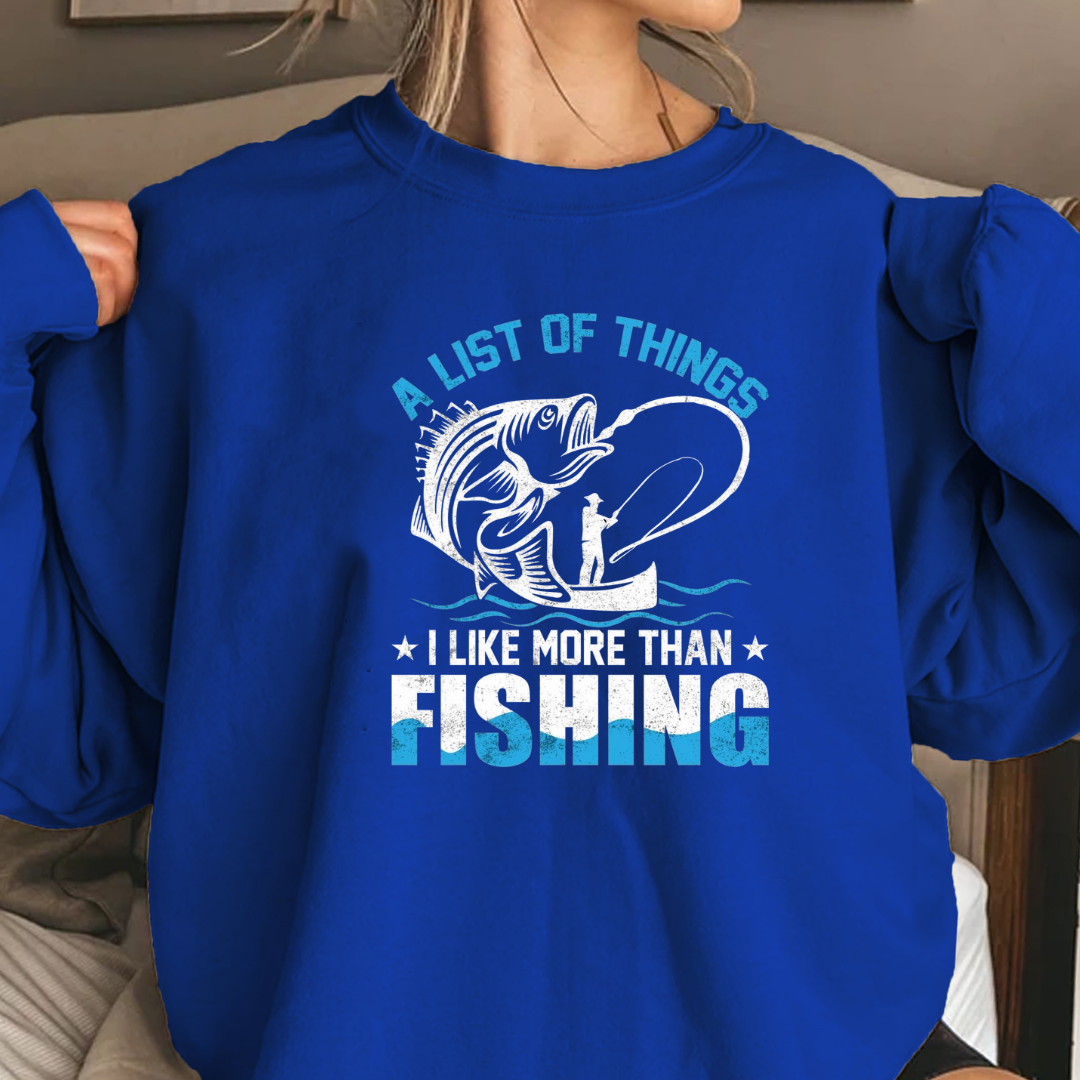 Crewneck Sweatshirt, "A List of Things I’m Failing" Blue Graphic, Funny Graphic Pullover, Casual Unisex Shirt, Cozy Everyday Sweatshirt Tee