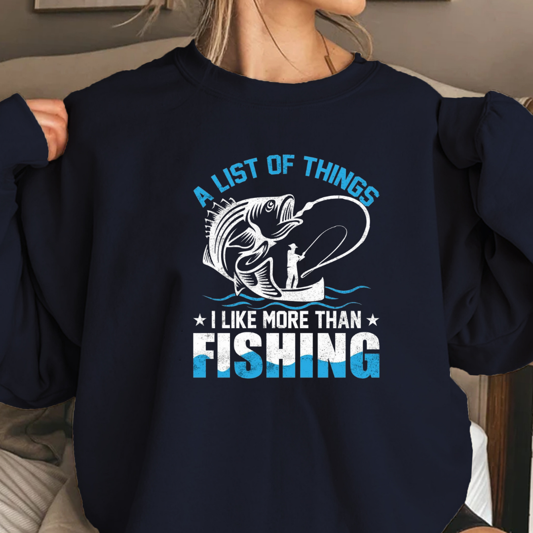 Crewneck Sweatshirt, "A List of Things I’m Failing" Blue Graphic, Funny Graphic Pullover, Casual Unisex Shirt, Cozy Everyday Sweatshirt Tee