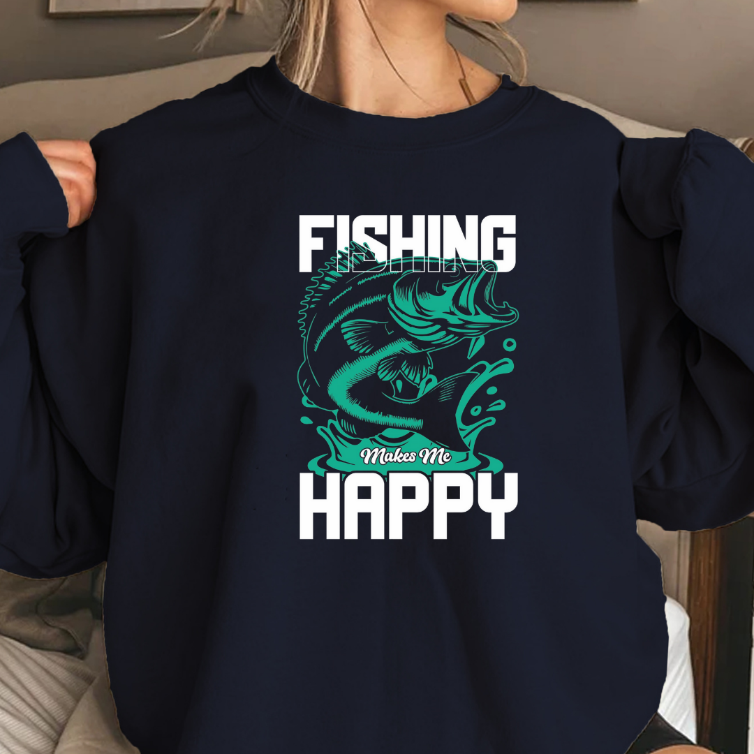 Fishing Bass Crewneck Sweatshirt, Retro Angler Graphic, Vintage Fish Pullover, Outdoor Adventure Shirt, Fisherman Gift, Casual Angler Tee