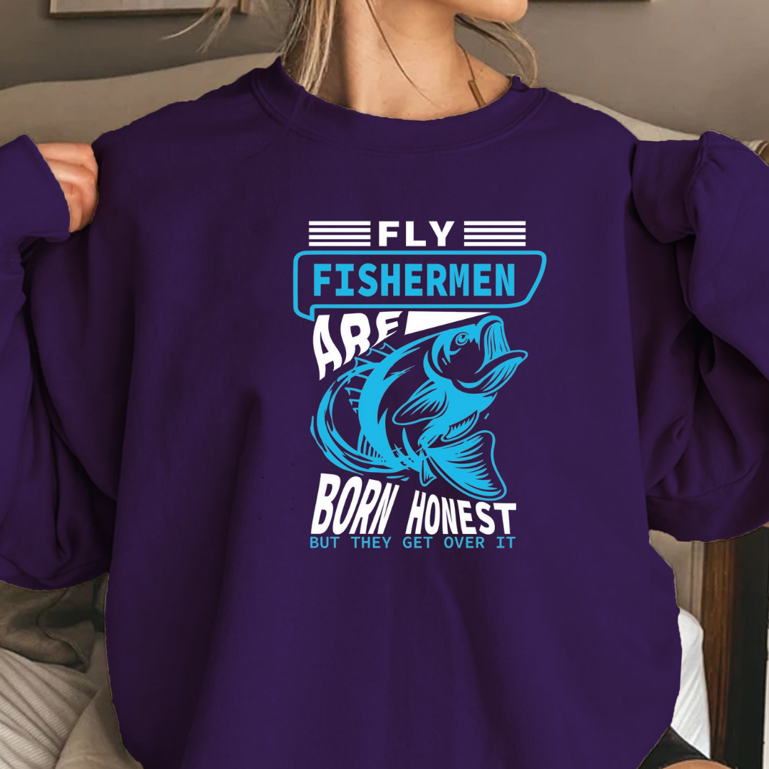 Fishermen Bass Crewneck Sweatshirt, Vintage Blue Fishing Graphic, Retro Angler Pullover, Outdoor Adventure Shirt, Fisherman Gift Tee