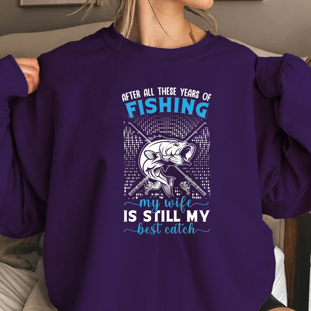 Fishing Crewneck Sweatshirt, "Fishing Is My Only Bad Habit" Graphic, Funny Angler Pullover, Outdoor Adventure Shirt, Fisherman Gift Tee