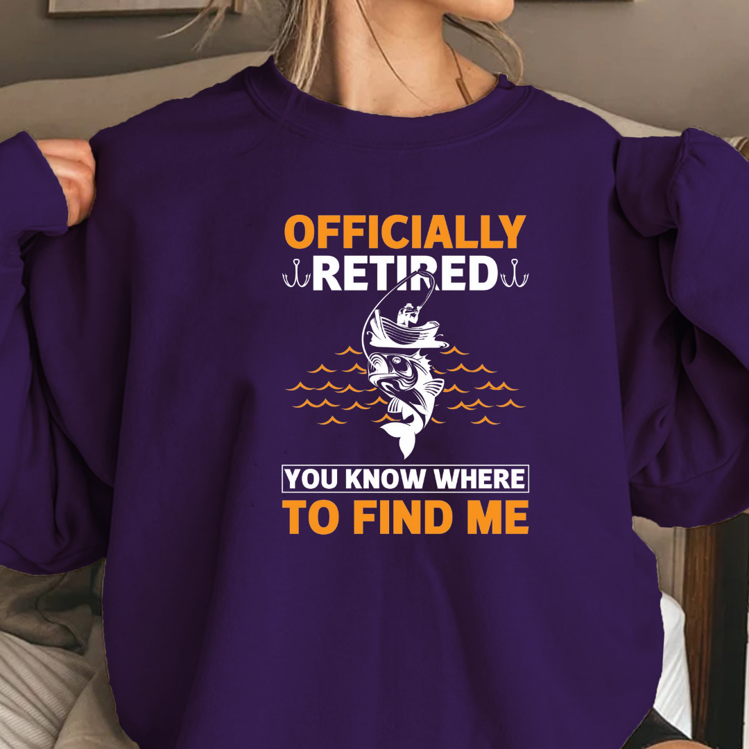 Crewneck Sweatshirt, "Officially To Find Me" Minimal Graphic, Simple Unisex Pullover, Casual Everyday Shirt, Cozy Modern Tee, Gift Apparel