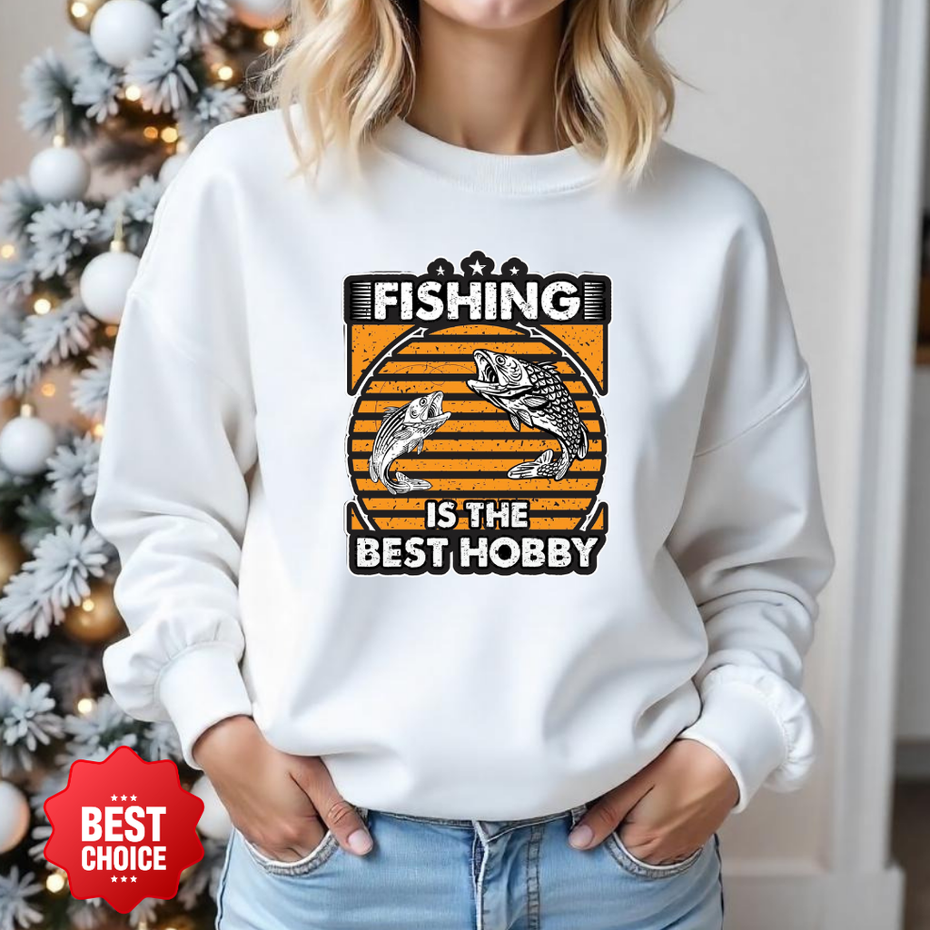 Fishing Sweatshirt, "I Fish to Choke People" Funny Angler Crewneck, Humorous Fishing Pullover, Outdoor Adventure Shirt, Fisherman Gift Tee