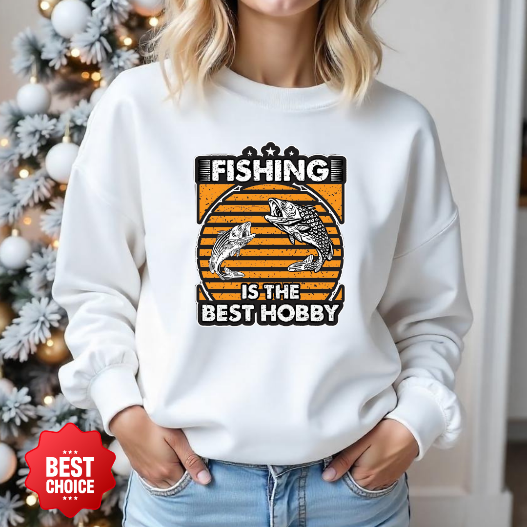 Fishing Sweatshirt, "I Fish to Choke People" Funny Angler Crewneck, Humorous Fishing Pullover, Outdoor Adventure Shirt, Fisherman Gift Tee