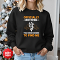 Crewneck Sweatshirt, "Officially To Find Me" Minimal Graphic, Simple Unisex Pullover, Casual Everyday Shirt, Cozy Modern Tee, Gift Apparel