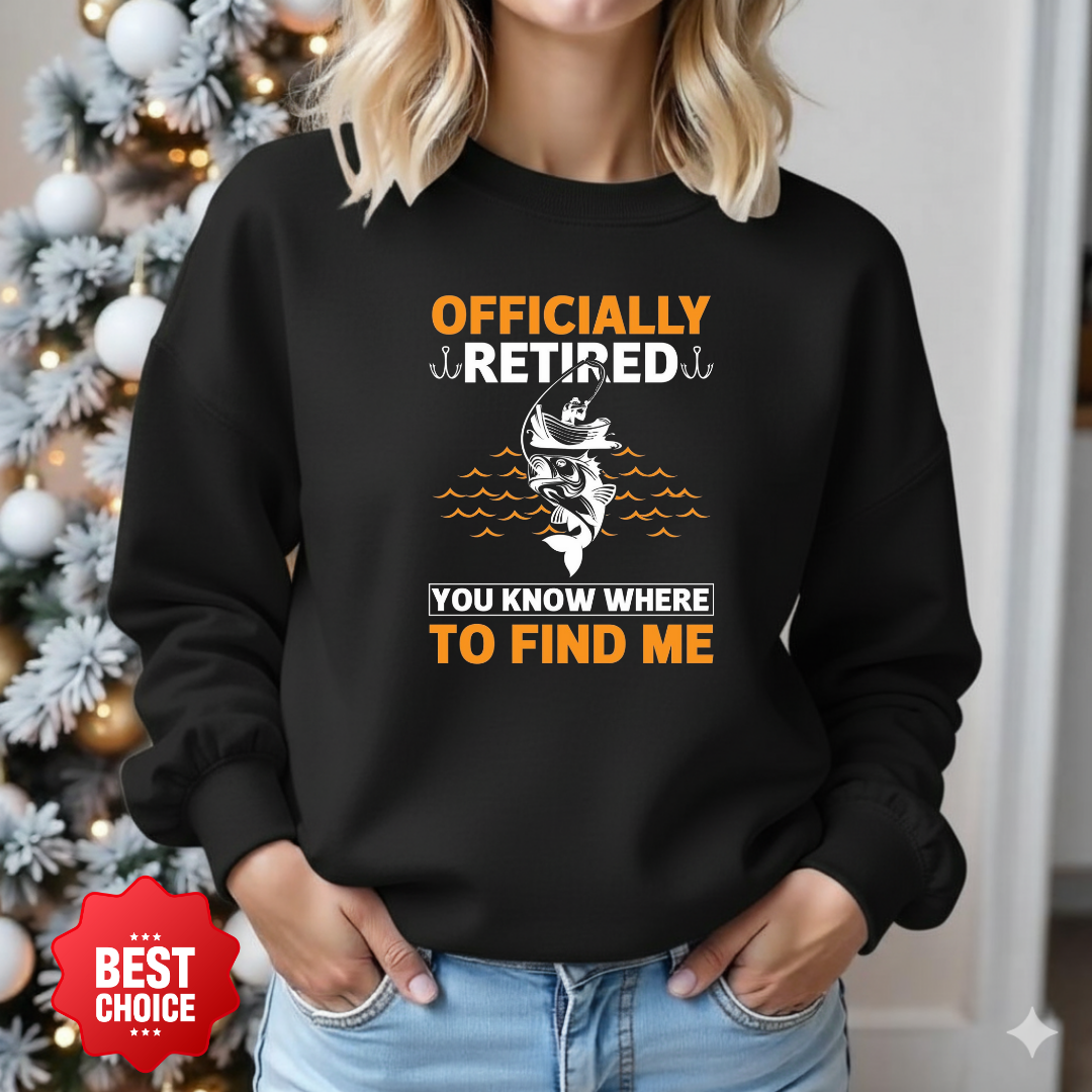 Crewneck Sweatshirt, "Officially To Find Me" Minimal Graphic, Simple Unisex Pullover, Casual Everyday Shirt, Cozy Modern Tee, Gift Apparel