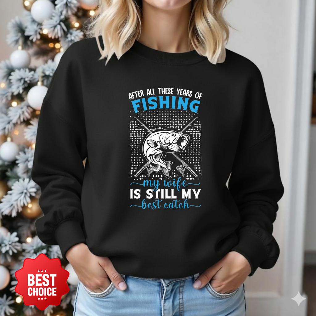 Fishing Crewneck Sweatshirt, "Fishing Is My Only Bad Habit" Graphic, Funny Angler Pullover, Outdoor Adventure Shirt, Fisherman Gift Tee