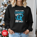 Fishermen Bass Crewneck Sweatshirt, Vintage Blue Fishing Graphic, Retro Angler Pullover, Outdoor Adventure Shirt, Fisherman Gift Tee