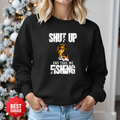 Guitar Flame Crewneck Sweatshirt, Flaming Guitar Music Graphic, Rock Music Pullover, Music Lover Gift, Retro Band Shirt, Cozy Unisex Tee