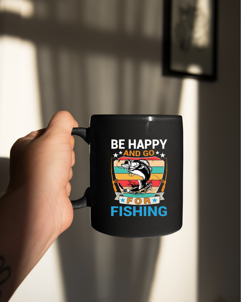 Fishing Crewneck Sweatshirt, "And Go For Fishing" Retro Fish Graphic, Vintage Angler Pullover, Outdoor Adventure Shirt, Fisherman Gift Tee