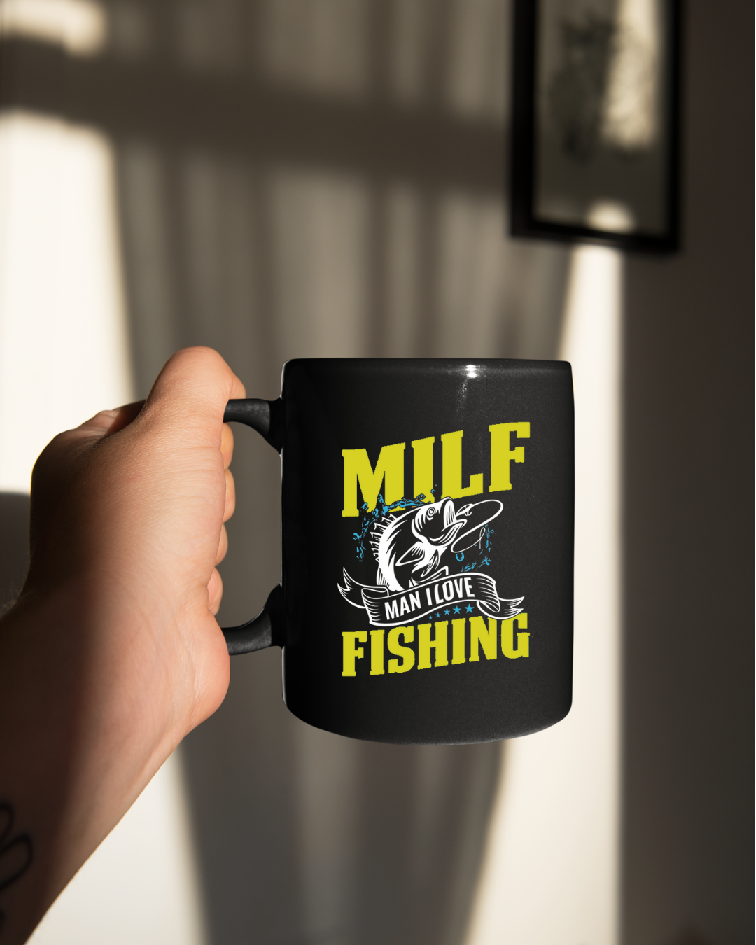 MILF "Man I Love Fishing" Sweatshirt, Funny Angler Shirt, Fishing Lover Gift, Outdoor Adventure Pullover, Cozy Graphic Crewneck Tee