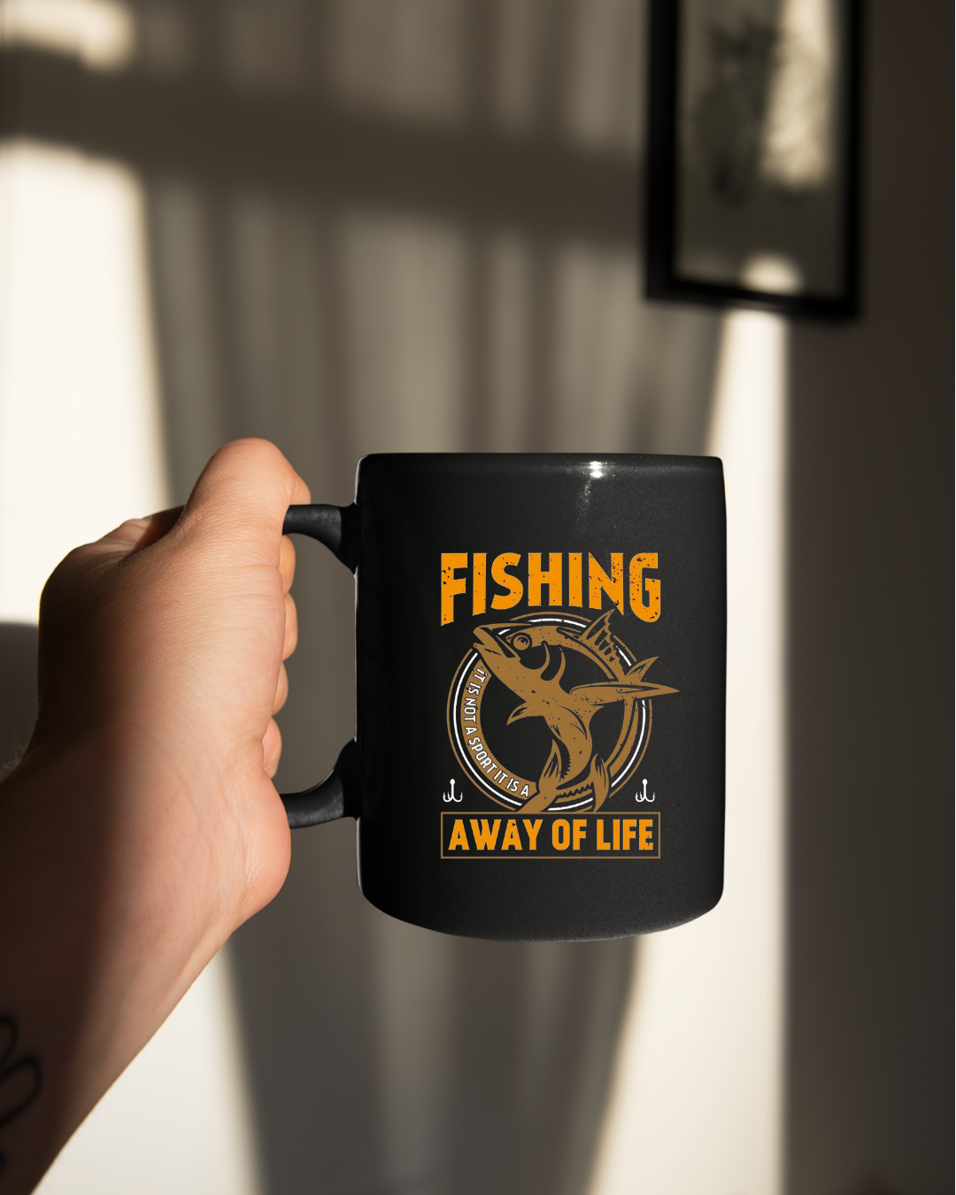 Fishing Crewneck Sweatshirt - "Fishing: A Way of Life" Graphic