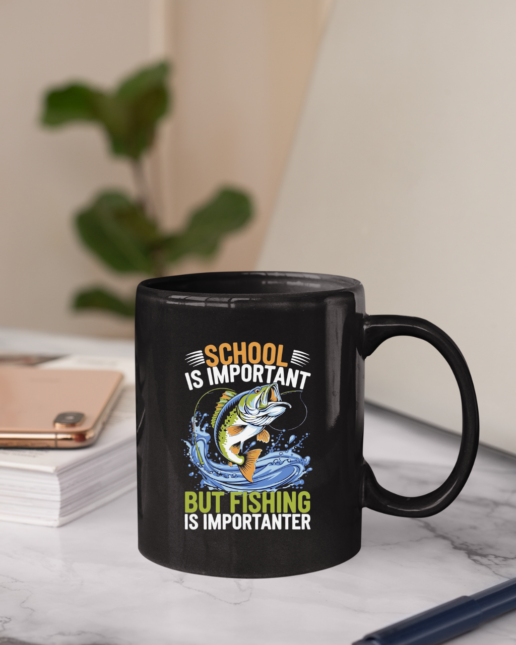 Fishing Crewneck Sweatshirt, "School But Fishing" Graphic, Funny Angler Shirt, Outdoor Adventure Pullover, Fisherman Gift, Relaxing Hobby Tee