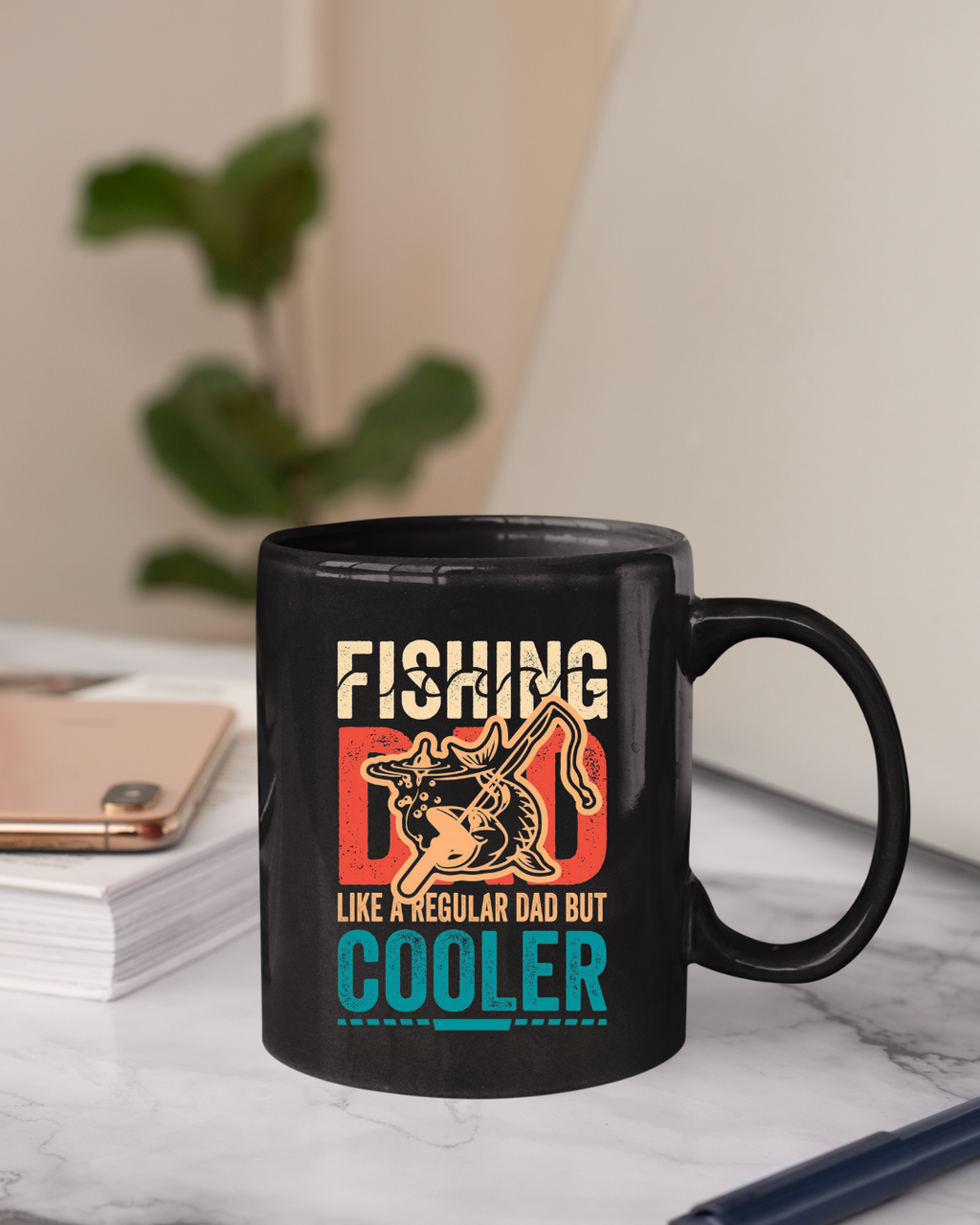 Fishing Dad Crewneck Sweatshirt, "Fishing Dad: Like a Regular Dad but Cooler" Retro Shirt, Funny Father’s Day Gift, Angler Pullover Tee