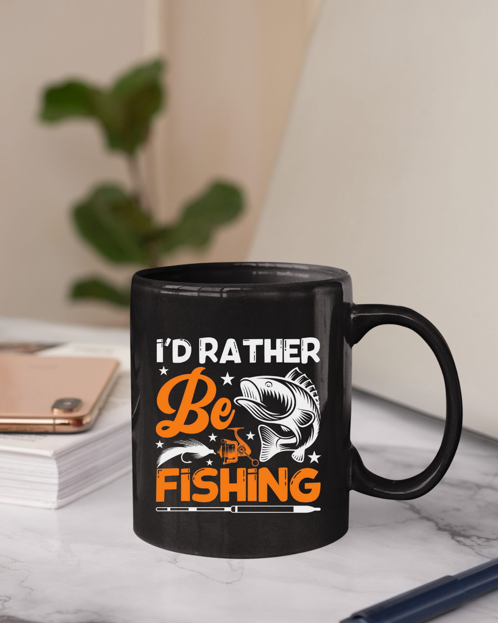 Be Fishing Crewneck Sweatshirt, I'd Rather Be Fishing Graphic Pullover, Funny Angler Shirt, Outdoor Adventure Apparel, Fisherman Gift Tee