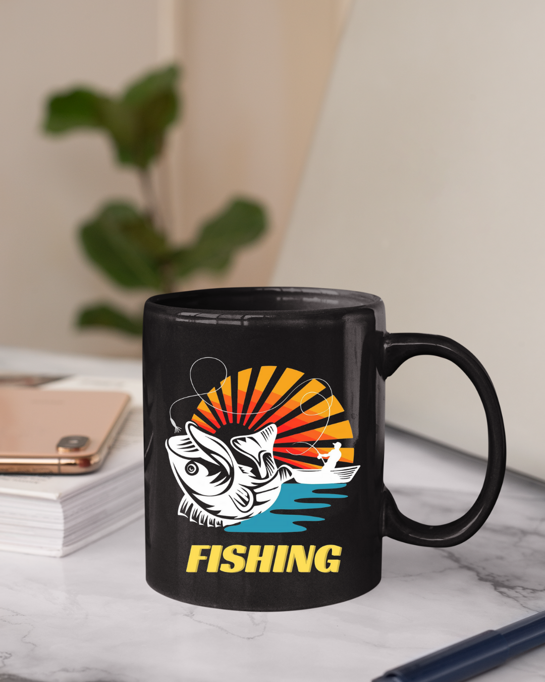 Fishing Sunset Crewneck Sweatshirt, Retro Angler Graphic Pullover, Outdoor Adventure Shirt, Vintage Fishing Gift, Relaxing Hobby Tee