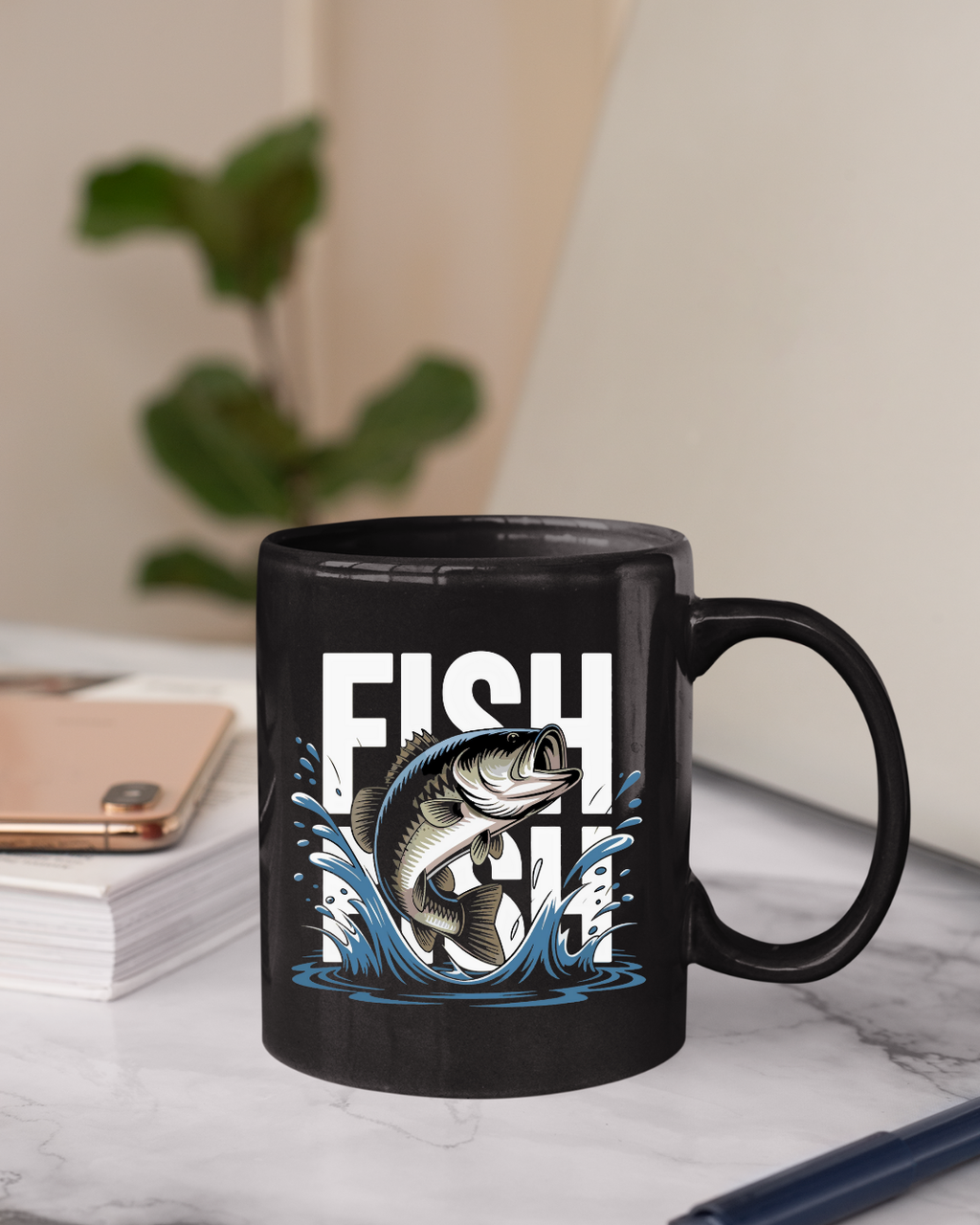 Bass Fishing Crewneck Sweatshirt, Leaping Bass Graphic, Vintage Angler Pullover, Outdoor Adventure Shirt, Fisherman Gift, Fishing Hobby Tee