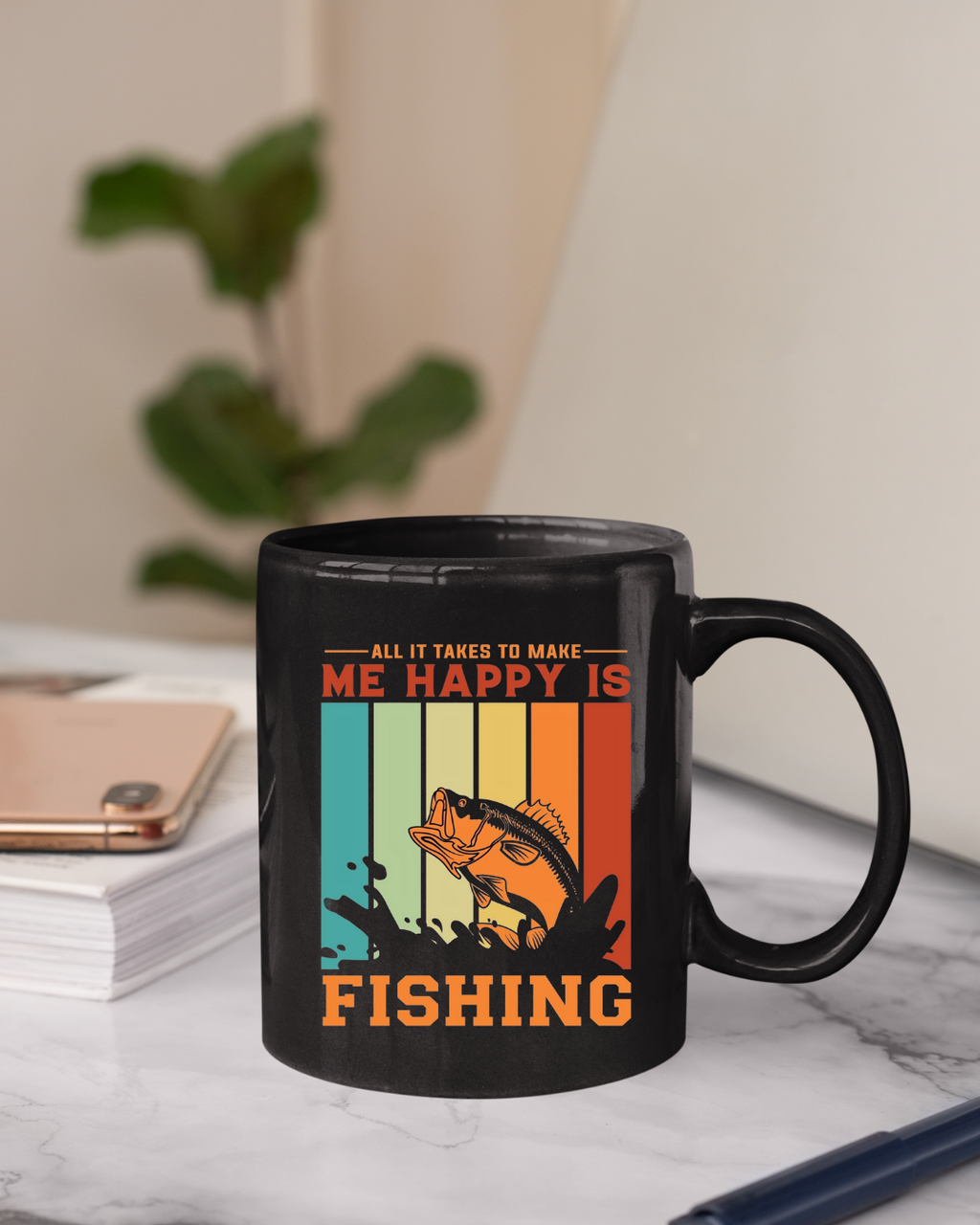 Fishing Crewneck Sweatshirt, "Me Happy Is Fishing" Retro Fish Design, Funny Angler Pullover, Outdoor Adventure Shirt, Fisherman Gift Tee