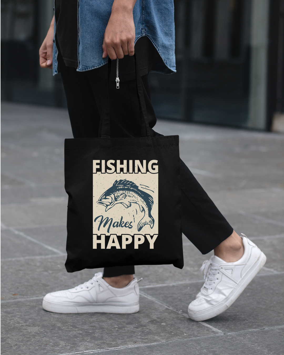 Fishing Makes Me Happy Crewneck Sweatshirt, Funny Angler Pullover, Outdoor Adventure Shirt, Fisherman Gift, Relaxing Hobby Graphic Tee