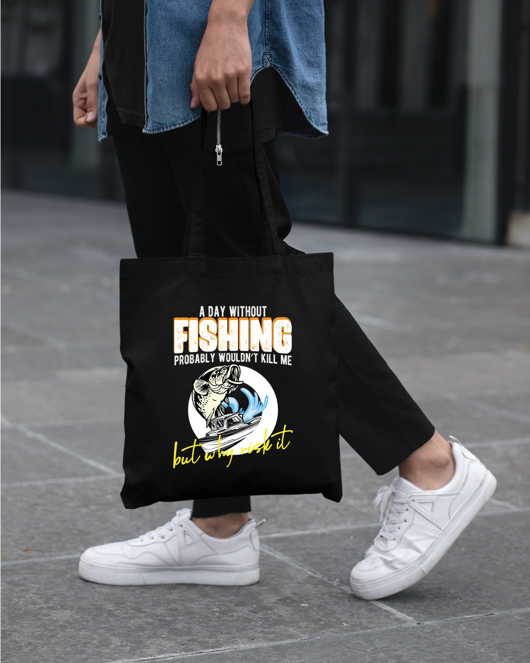 Fishing Bass Crewneck Sweatshirt, Retro Fish Graphic "Fishing All Night", Vintage Angler Pullover, Outdoor Adventure Shirt, Fisherman Gift Tee