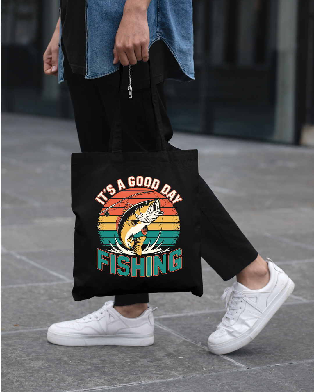 Fishing Crewneck Sweatshirt, "It's a Good Day" Retro Fish Design, Vintage Angler Pullover, Outdoor Adventure Shirt, Fisherman Gift Tee