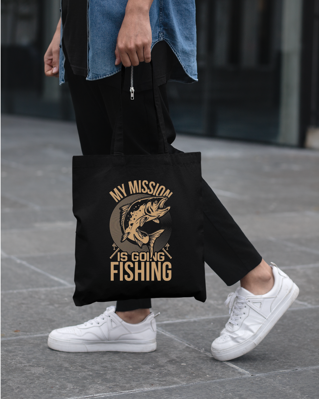 Fishing Crewneck Sweatshirt, "My Husband Is Going Fishing" Graphic, Funny Angler Shirt, Outdoor Adventure Pullover, Fisherman Gift Tee