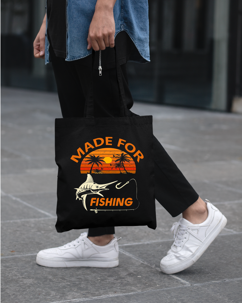 Made For Fishing Crewneck Sweatshirt, Retro Sunset Angler Pullover, Vintage Fishing Shirt, Outdoor Adventure Apparel, Fisherman Gift Tee