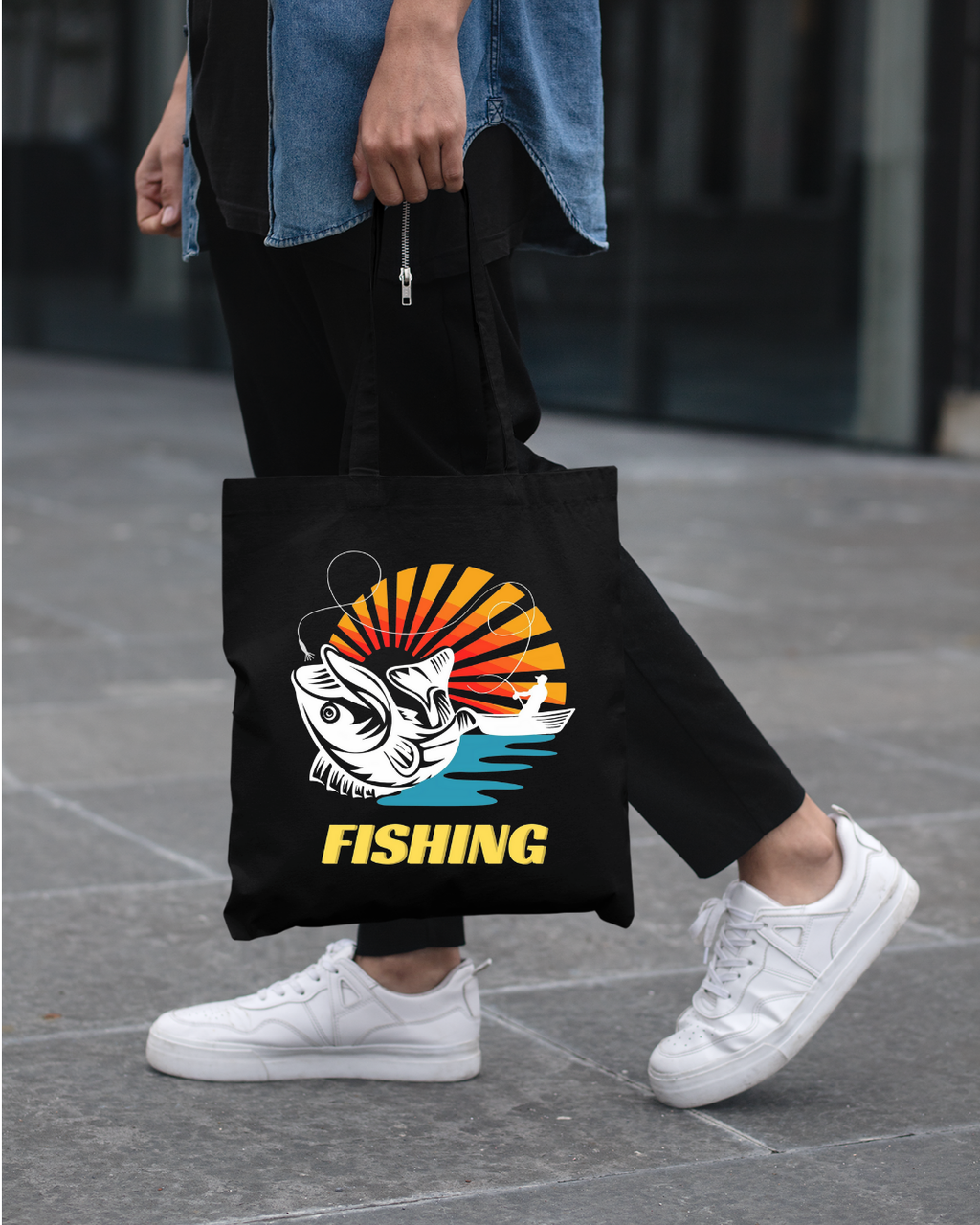 Fishing Sunset Crewneck Sweatshirt, Retro Angler Graphic Pullover, Outdoor Adventure Shirt, Vintage Fishing Gift, Relaxing Hobby Tee