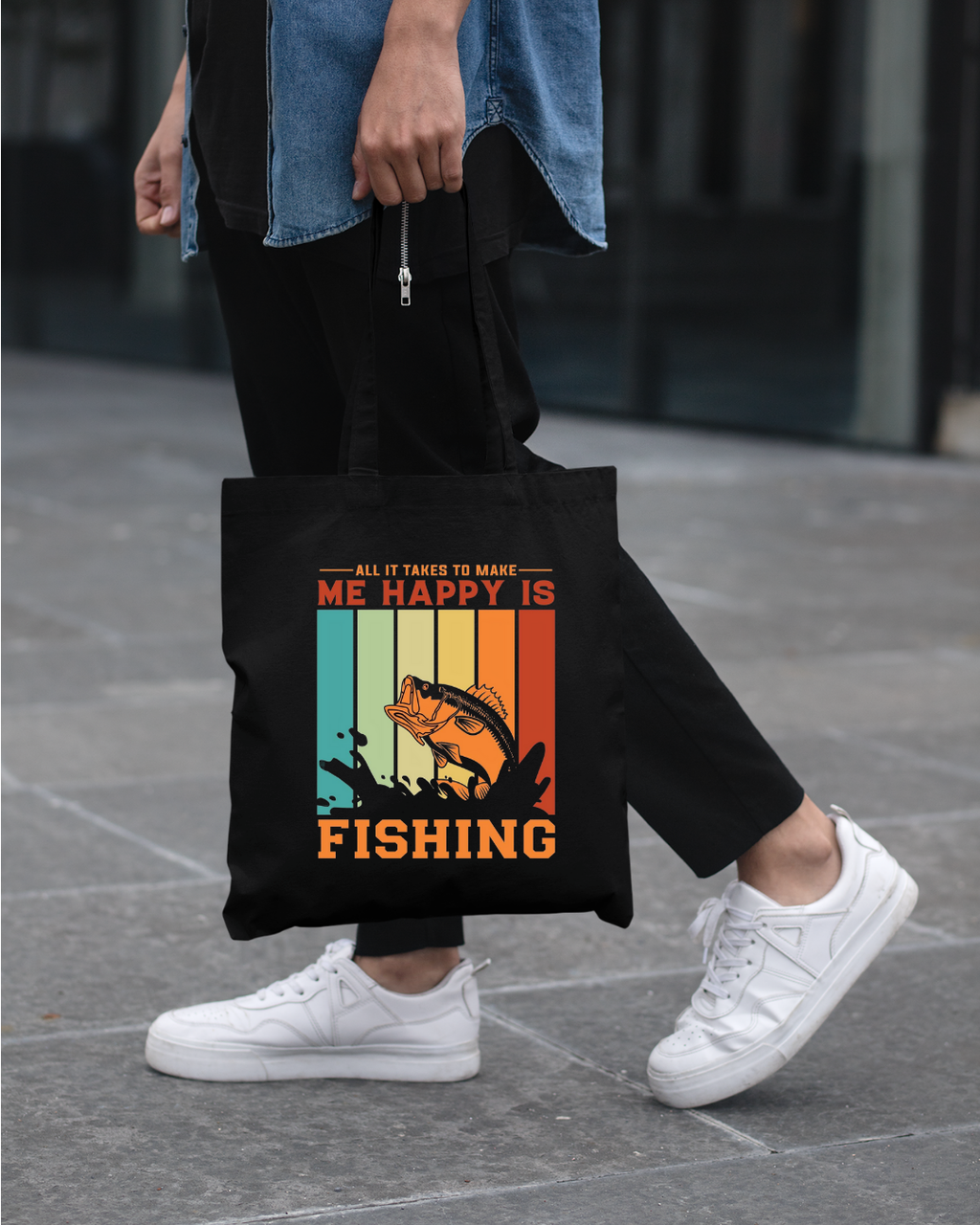 Fishing Crewneck Sweatshirt, "Me Happy Is Fishing" Retro Fish Design, Funny Angler Pullover, Outdoor Adventure Shirt, Fisherman Gift Tee