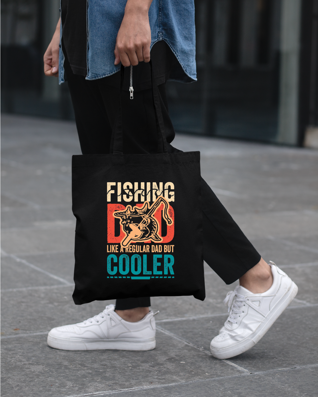 Fishing Dad Crewneck Sweatshirt, "Fishing Dad: Like a Regular Dad but Cooler" Retro Shirt, Funny Father’s Day Gift, Angler Pullover Tee
