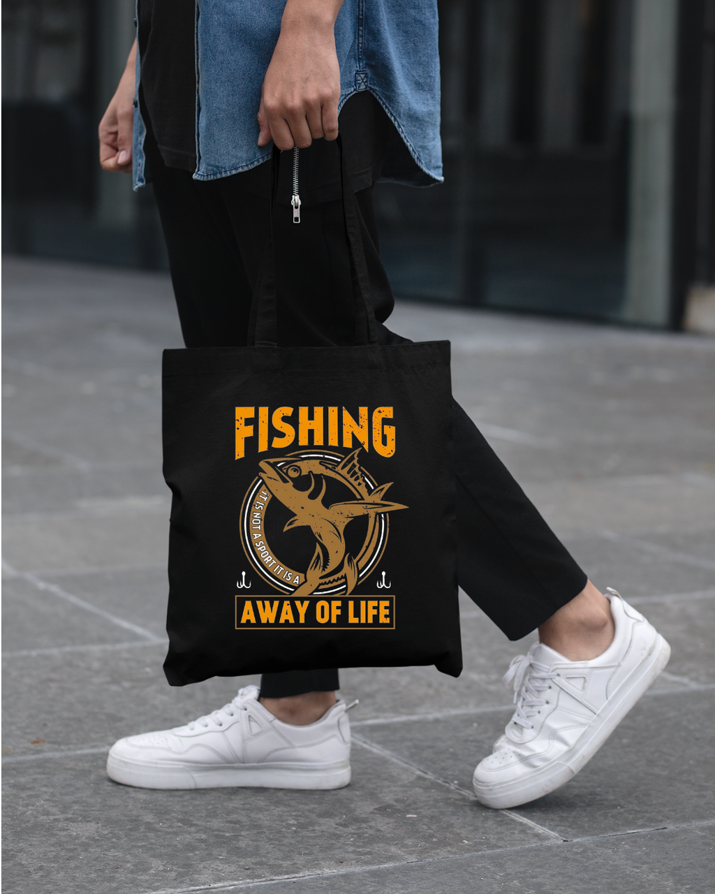 Fishing Crewneck Sweatshirt - "Fishing: A Way of Life" Graphic