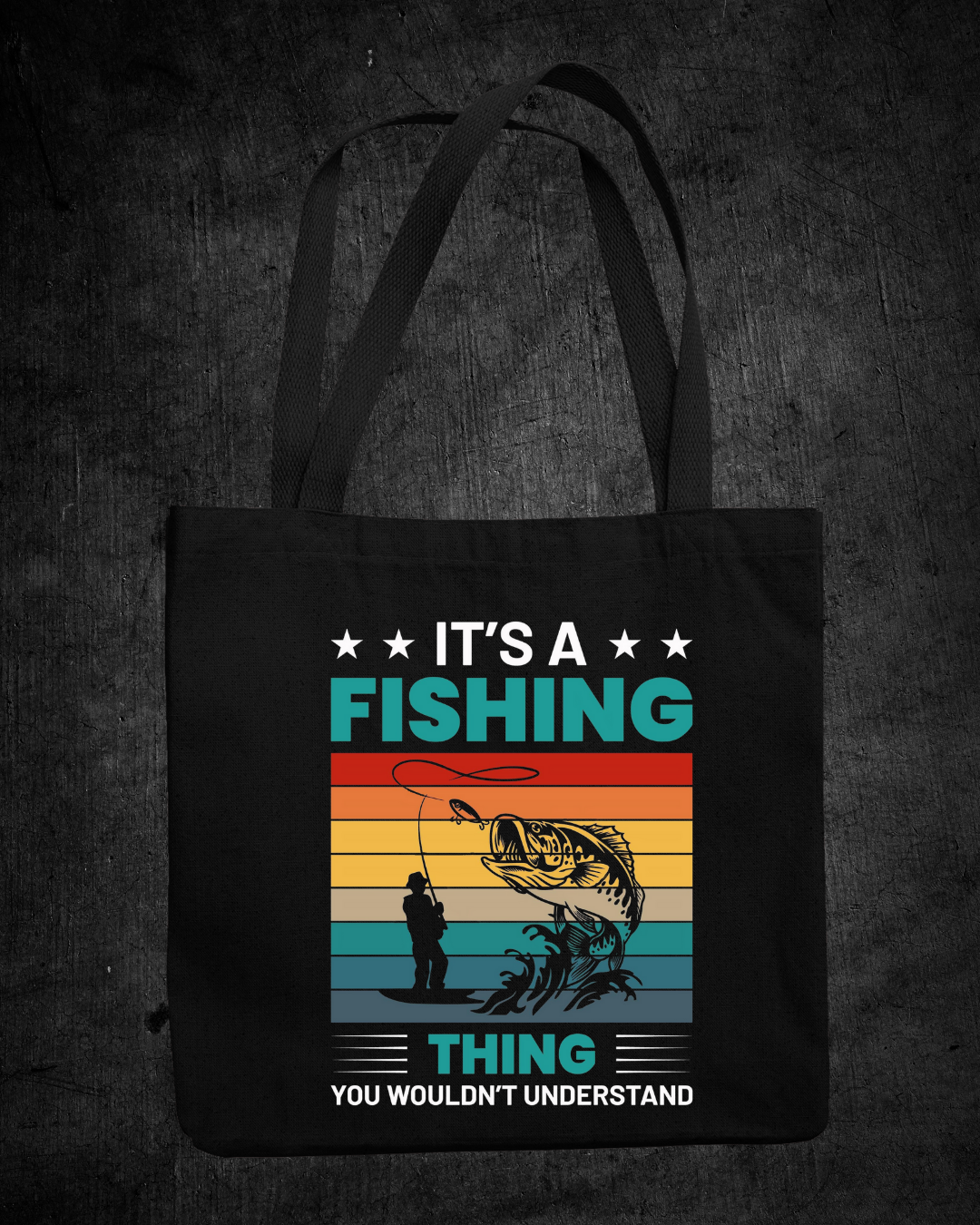 Fishing Thing Crewneck Sweatshirt, Retro Striped Angler Graphic, Funny Fishing Shirt, Outdoor Adventure Pullover, Fisherman Gift Tee