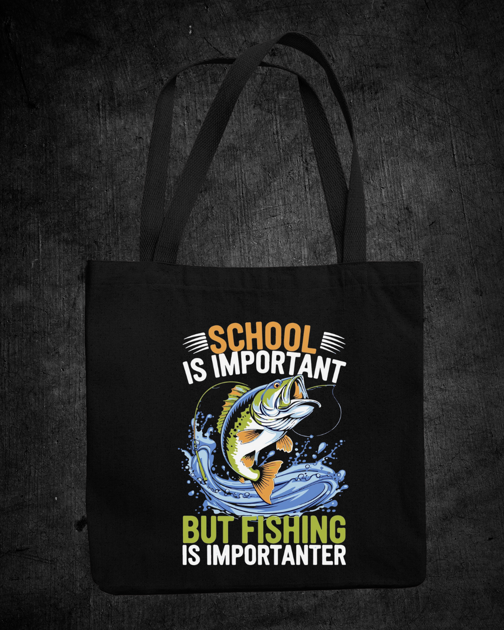 Fishing Crewneck Sweatshirt, "School But Fishing" Graphic, Funny Angler Shirt, Outdoor Adventure Pullover, Fisherman Gift, Relaxing Hobby Tee