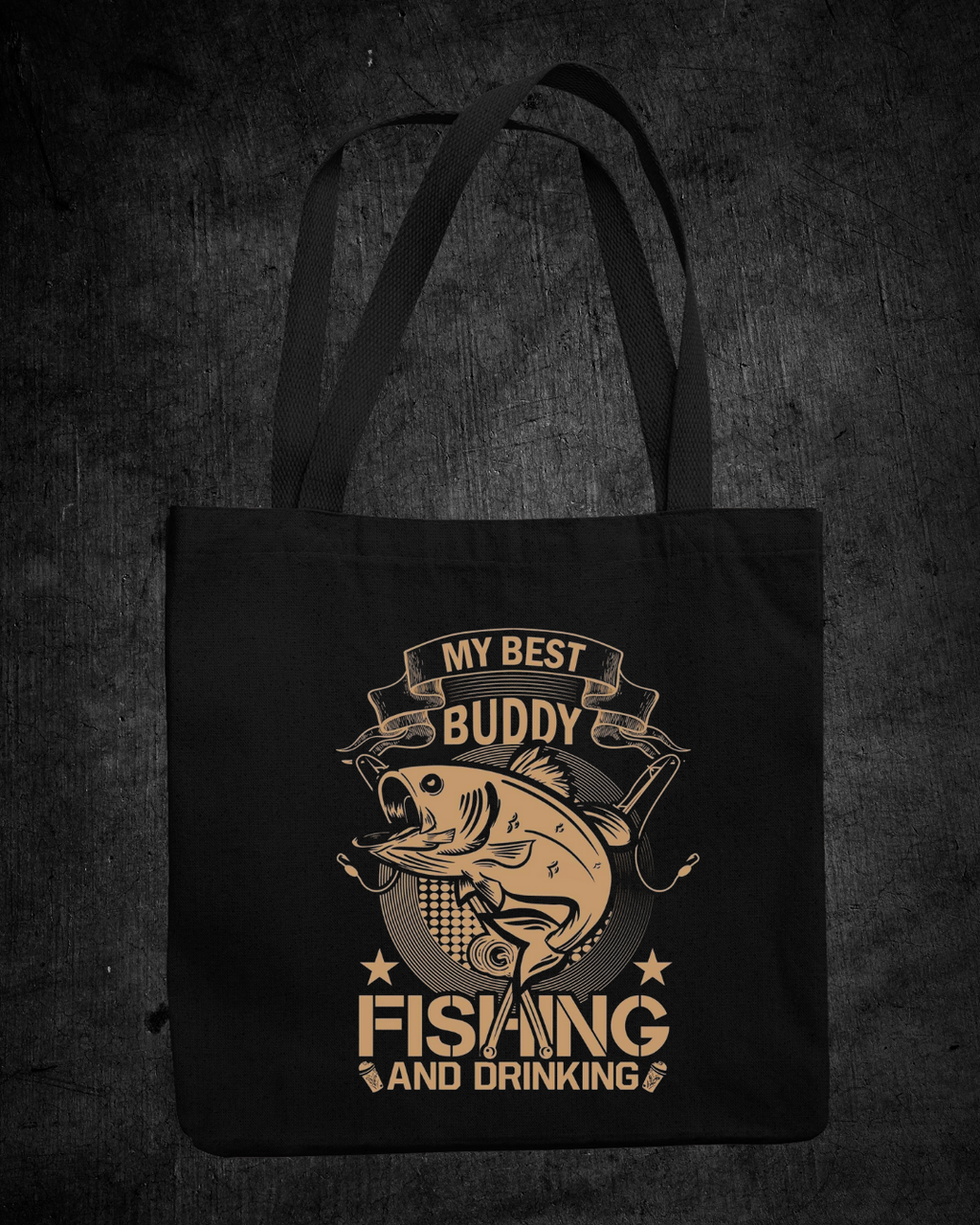 Fishing Buddy Crewneck Sweatshirt, "My Best Buddy is Fishing" Graphic, Funny Angler Shirt, Outdoor Adventure Pullover, Fisherman Gift Tee
