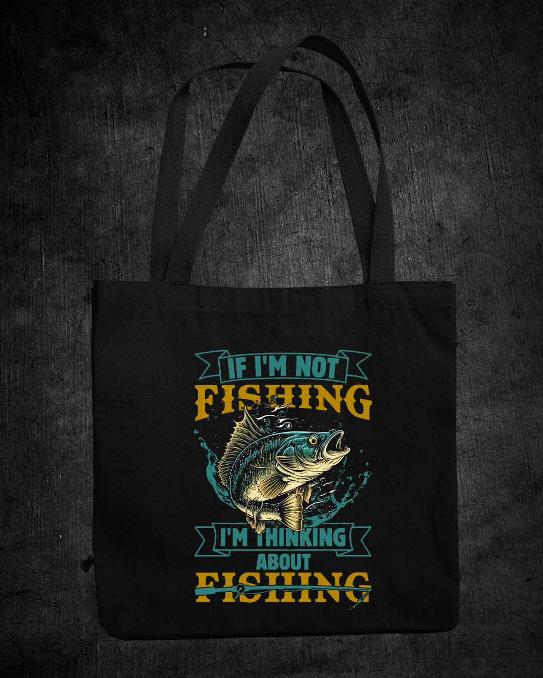Fishing Sweatshirt, "If I'm Not Fishing I'm Thinking About Fishing" Crewneck, Funny Angler Shirt, Outdoor Adventure Pullover, Fisherman Gift