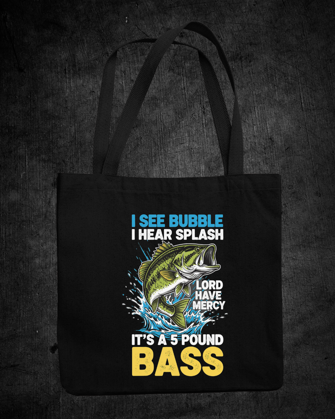 Bass Fishing Crewneck Sweatshirt, "I See Bubble Bass" Graphic, Funny Angler Shirt, Outdoor Adventure Pullover, Fisherman Gift, Retro Fishing Tee