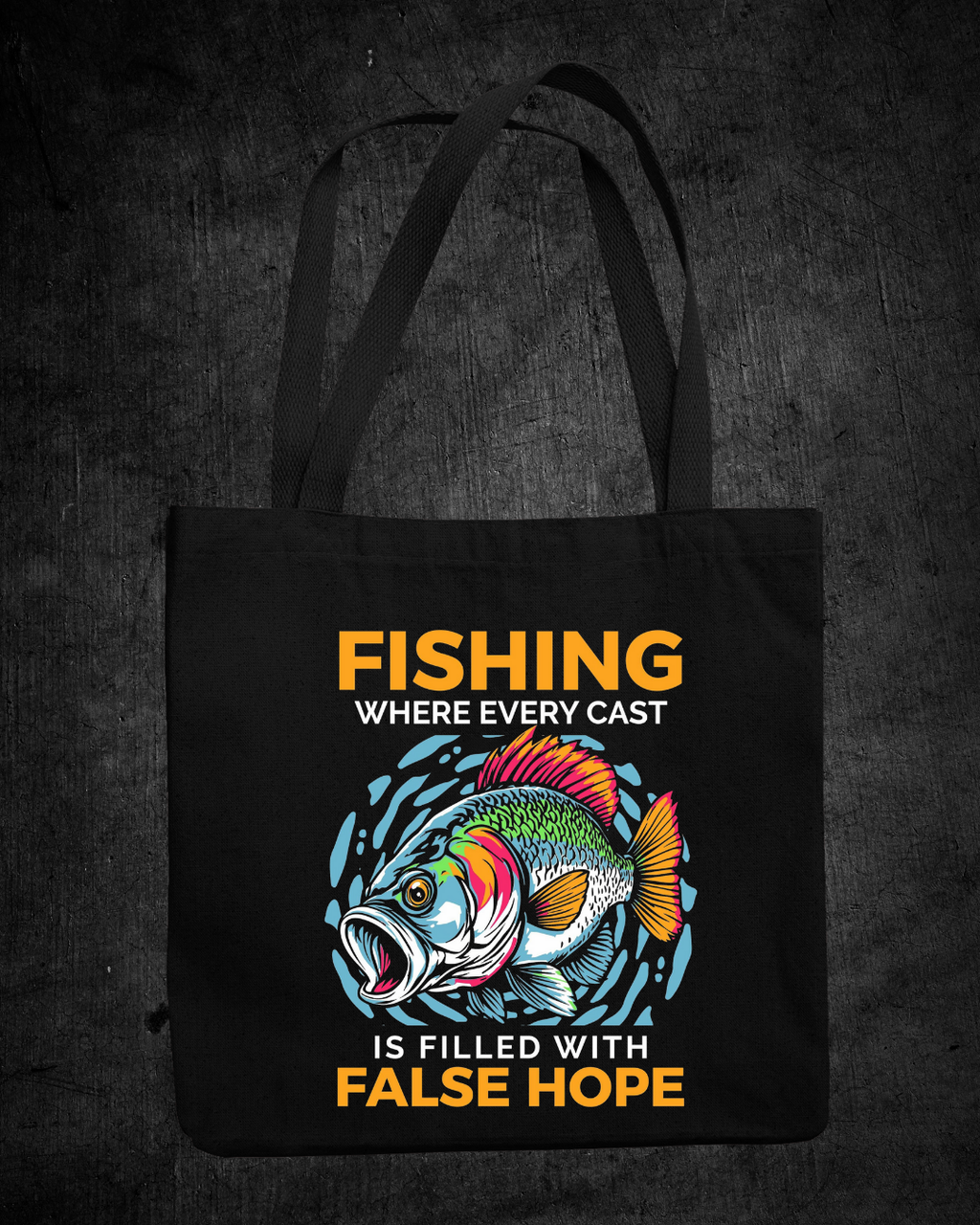 Fishing "False Hope" Crewneck Sweatshirt, Funny Angler Graphic, Retro Fishing Pullover, Outdoor Adventure Shirt, Fisherman Gift Tee