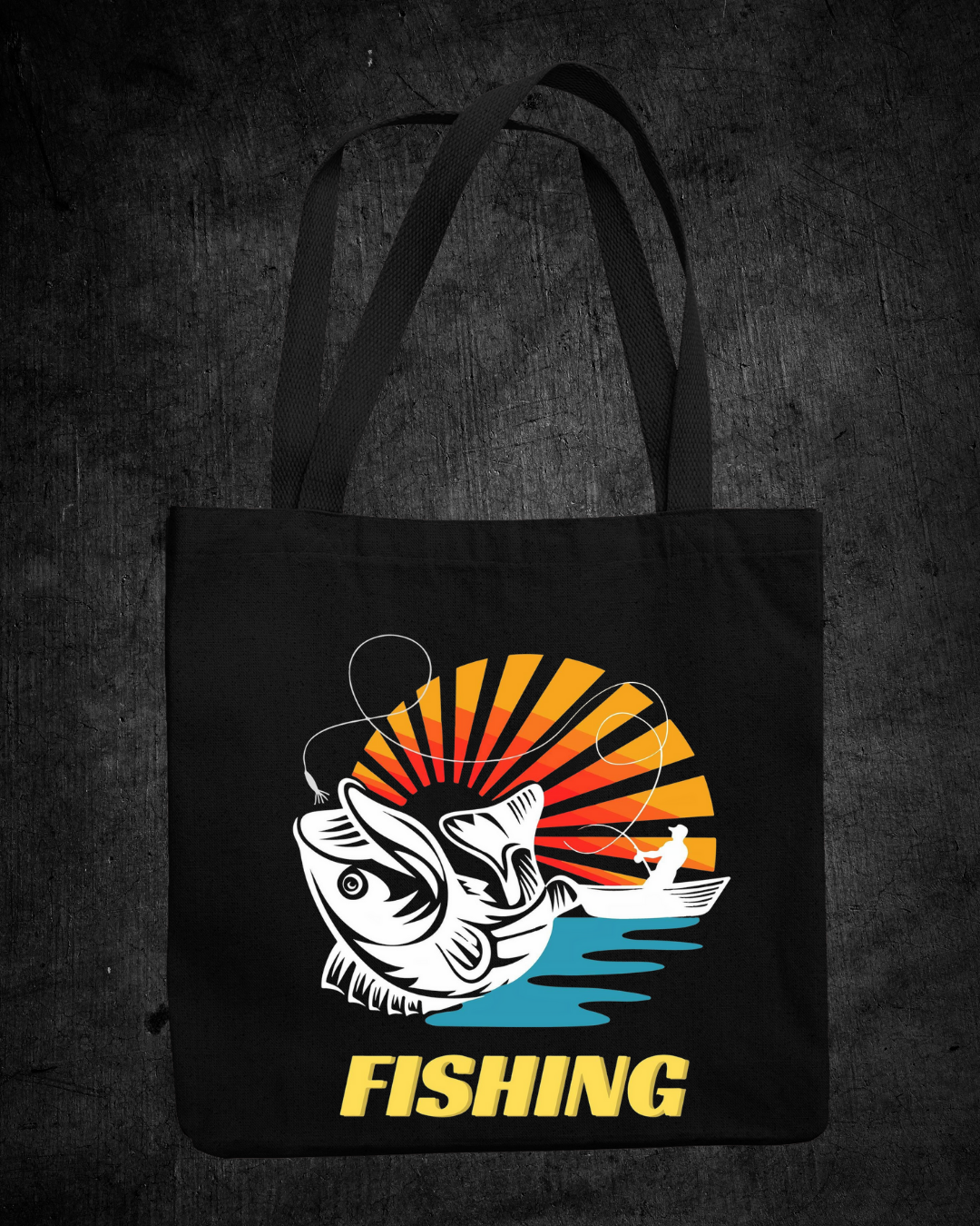 Fishing Sunset Crewneck Sweatshirt, Retro Angler Graphic Pullover, Outdoor Adventure Shirt, Vintage Fishing Gift, Relaxing Hobby Tee