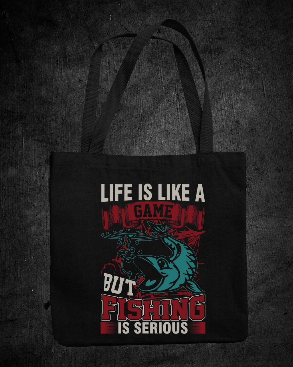 Fishing Crewneck Sweatshirt, "Life Is Like A Game But Fishing Is Serious" Graphic, Funny Angler Shirt, Outdoor Adventure Pullover, Fisherman Gift